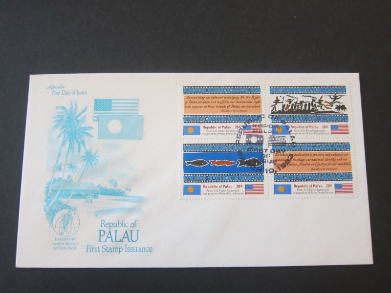 Palau 1983.3.10 BLK FDC 