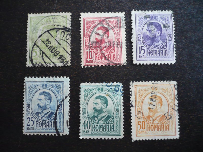 Stamps - Romania - Scott# 207-210,212-213 - Used Part Set of 6 Stamps