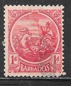 Barbados 154: 1d Seal of the Colony, used, F-VF