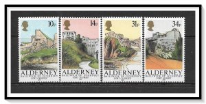 Alderney #28-31 Forts Complete Set MNH