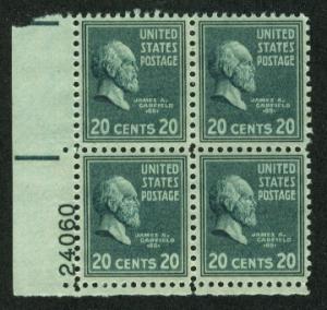 #825  20c James A. Garfield