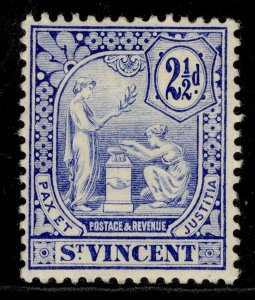 ST. VINCENT EDVII SG97, 2½d blue, M MINT. Cat £42.