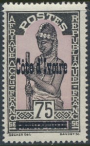 Ivory Coasts    SC# 106 MLH  Upper Volta OPT  see details & scans