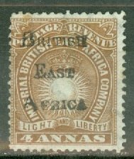 IZ: British East Africa 43 mint CV $72.50