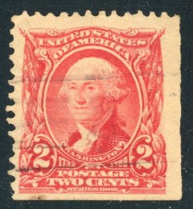 US Stamp #301c Washington 2c - USED - See Description