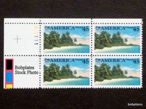 BOBPLATES #C127 America Upper Left Plate Block 11111  F-VF NH DCV=$7