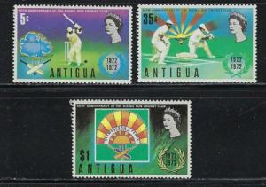 Antigua 297-99 NH 1972 Cricket set