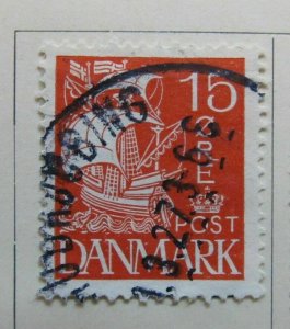 1927 A6P22#74 Denmark 15o Used-