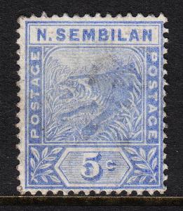 MALAYA (NEGRI SEMBILAN) — SCOTT 4 (SG 4) — TIGER — USED — SCV $47.50