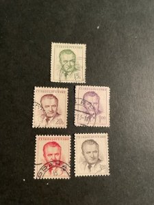 Czechoslovakia sc 600-604 u comp set