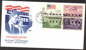 USA 1993 President Bill Clinton Inauguration Day Special Canceled VI