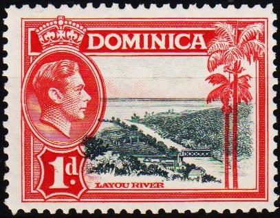 Dominica. 1938 1d S.G.100 Mounted Mint