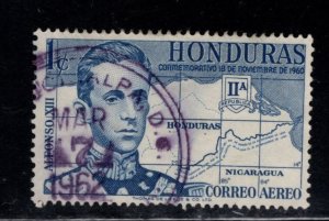 Honduras  Scott C309 Used  airmail Map stamp