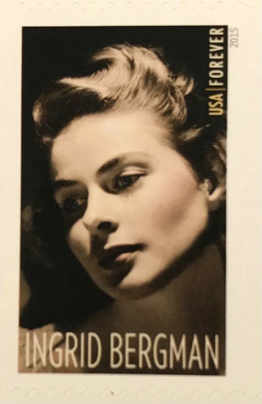 5012     Ingrid Bergman  Actress   MNH Forever sheet of 20     FV $11.00    2015