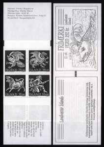 Iceland 656-659 MNH booklet Spirits of the North Eagle Bull Dragon Mörck (RT)