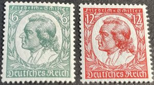 GERMANY # 446-447--MINT NEVER/HINGED*--COMPLETE SET--1934