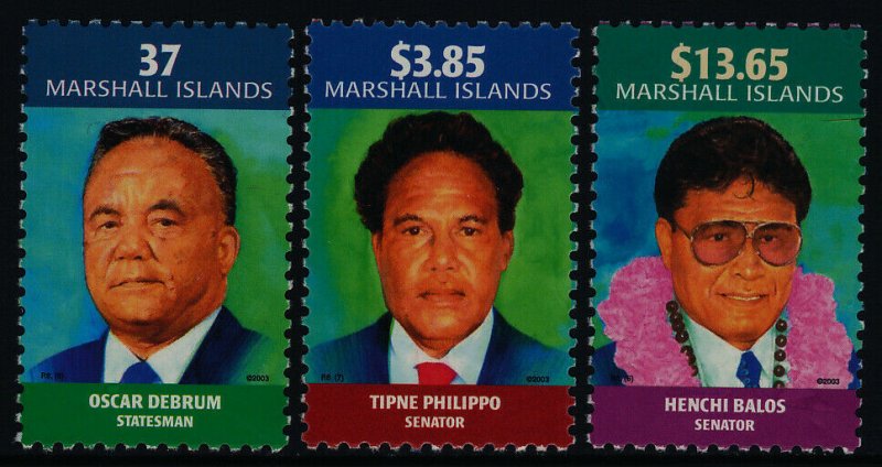 Marshall Islands 817-9 MNH Famous People