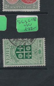 ST LUCIA (P1201B)  KGVI   $2.40   SG 158   VFU 