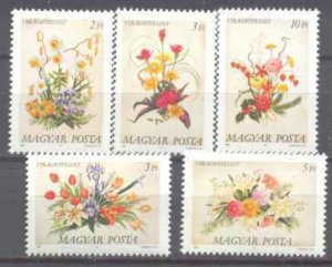 Hungary 3173-77 MNH Flowers SCV3.50