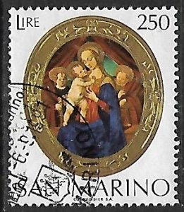 San Marino # 852 - Virgin & Child - used.....{KBrK}
