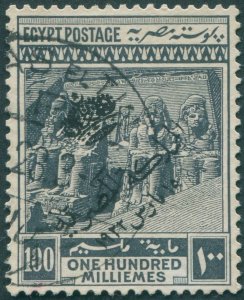 Egypt 1922 100m slate Monarchy opt Wmk 8a SG109 used