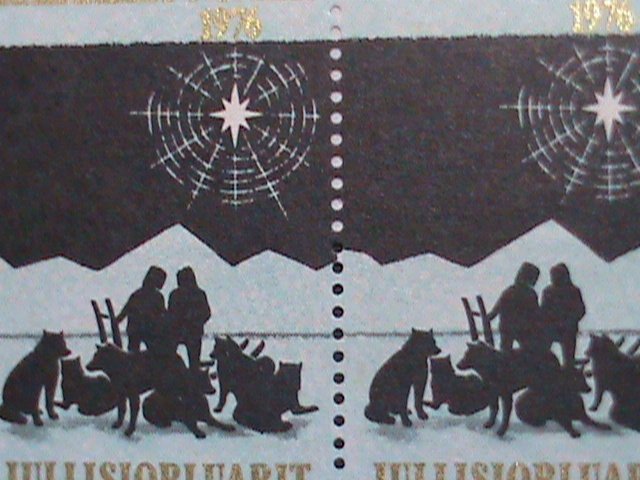 JULLISIORLUARIT STAMP-1976  RARE NORTH POLE  STAMP MNH BLOCK OF 6-EST.-$12 VF
