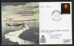 Great Britain Jersey RAF Cachet Flight signed 1983 A746
