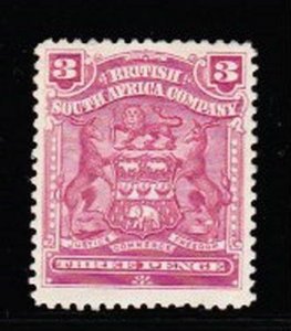 Album Treasures Rhodesia Scott # 63 3p Coat of Arms Mint Hinged