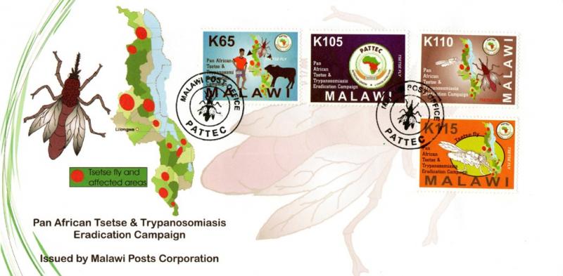 Malawi - 2012 PATTEC Tsetse Fly FDC