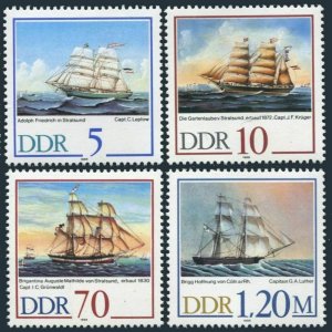 Germany-GDR 2703-2706,MNH.Michel 3198-3201. Mariner's Society,Stralsund,1988.