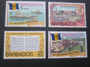 Barbados 1976 sc 448-451 set MNH