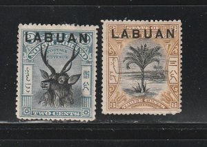 Labuan 73, 75 MH Overprints