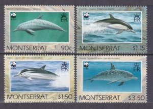 1990 Montserrat 786-789 WWF / Dolphins 16,00 €