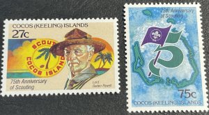 COCOS ISLANDS # 85-86-MINT NEVER/HINGED---COMPLETE SET----1982