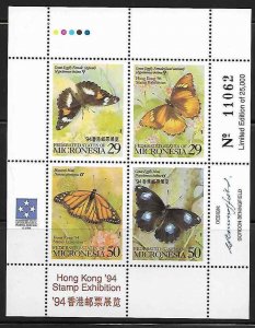 Micronesia 190 Butterflies Mint NH