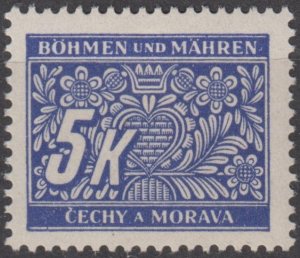 Bohemia & Moravia Scott #J12 1939 MH