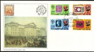 St.Christopher Nevis Anguilla 1979 VF FDC The Heritage of Postal History London