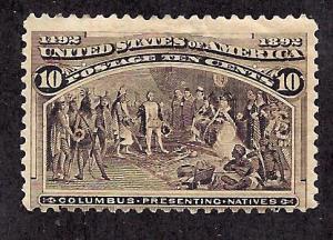 237 Mint,OG,HR... SCV $100.00