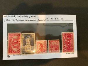 US Stamps- SC# 627/644- 1926-27 Commemorative Year Set - MNH - SCV = 22.50