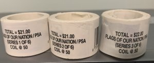 Flags Of Our Nation SC# 4273-4302 (Lot of 3 Sealed Rolls) Series 1 , Series 2 ,3