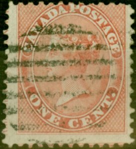 Canada 1859 1c Pale Rose SG29 Good Used