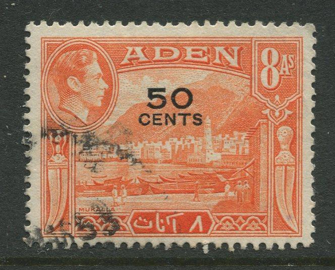 STAMP STATION PERTH Aden #41 - KGVI Definitive Overprint 1951 Used CV$0.50.