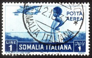 1936, Somalia, Italian Administration, 1L, Used, Sc C11