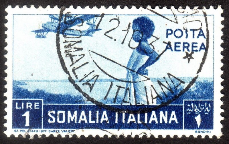 1936, Somalia, Italian Administration, 1L, Used, Sc C11