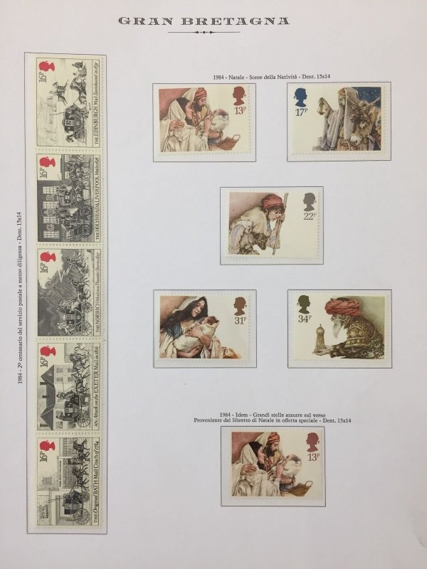 GB 1982/84 MNH (120+)on 15 Pages Incl.Regionals Cars Fish Face 18+ Pounds AB3011