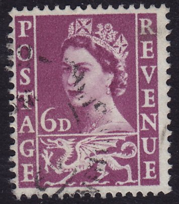 GB Wales - 1958 - Scott #3 - used - Elizabeth II