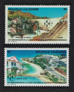 New Caledonia Central Economic Co-operation Bank 2v 1991 MNH SG#931-932