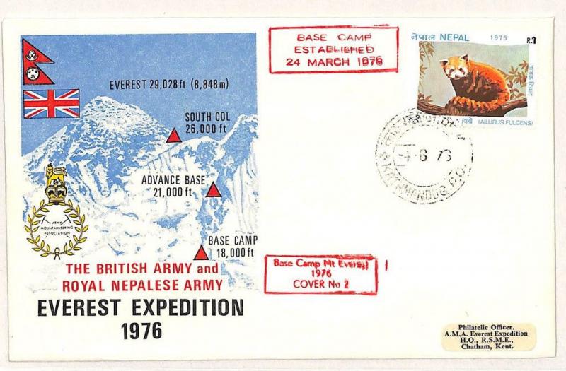 NEPAL British Army Everest Expedition MOUNTAINEERING 1976 {samwells-covers}W153