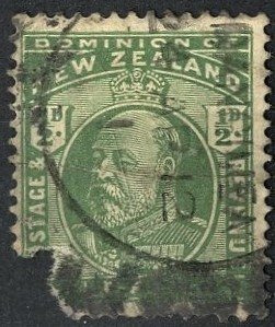 NEW ZEALAND - SC #130 - USED FAULT - 1909 - Item NZ392