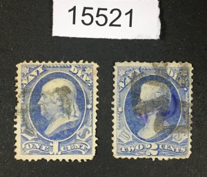 MOMEN: US STAMPS # O35-O36 USED $75 LOT #15521